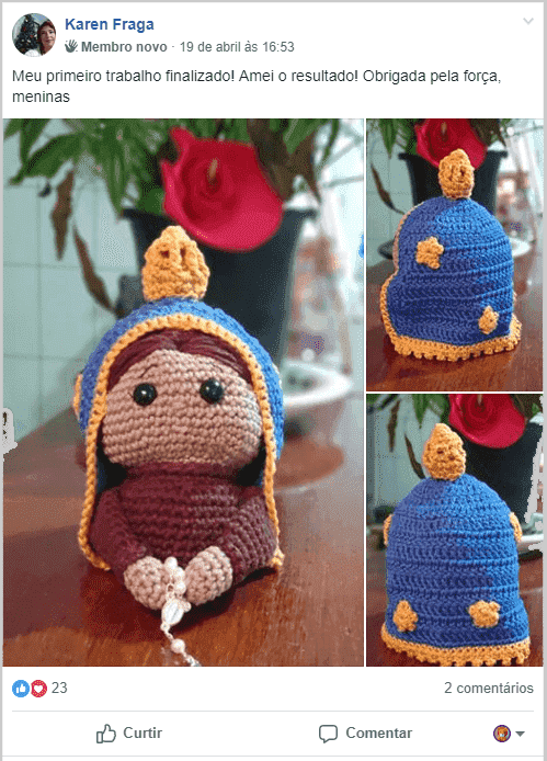 Amigorumi Nossa Senhora Aparecida